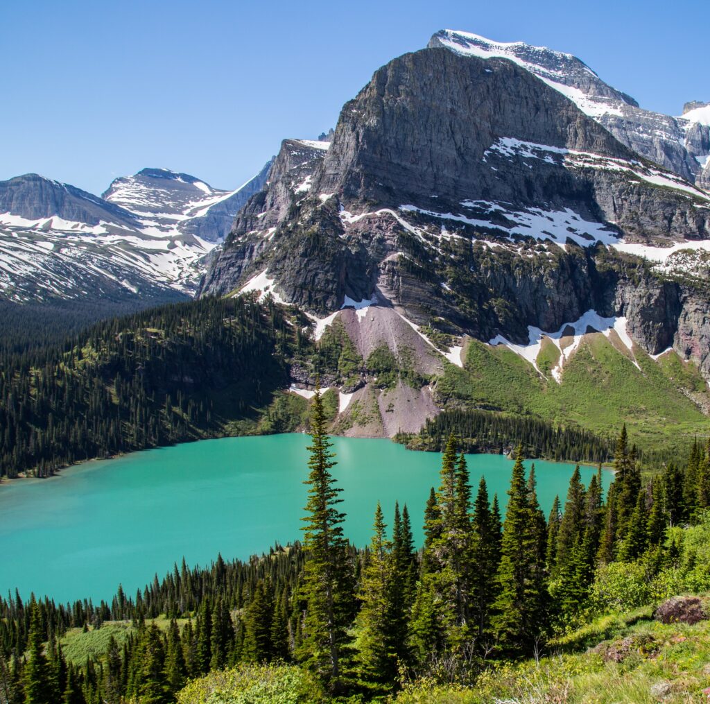 Grinnell Lake in Glacier National Park