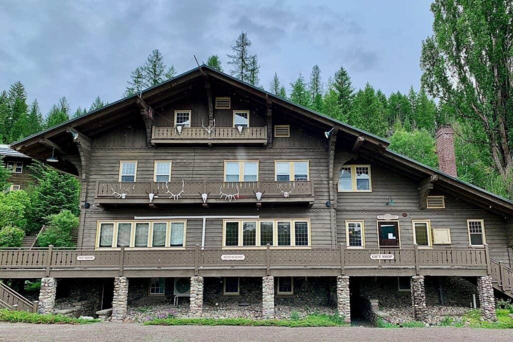 The taproom at Belton Chalet by Glacier National Park