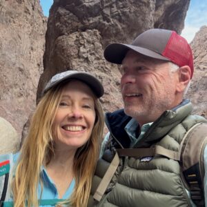 Matt and Karen Smith selfie while hiking