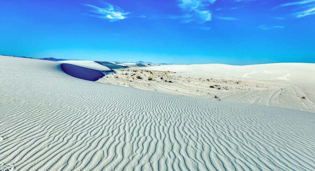 sand dunes in White Sands National Park