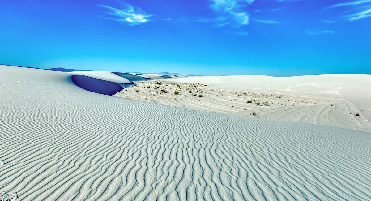 sand dunes in White Sands National Park