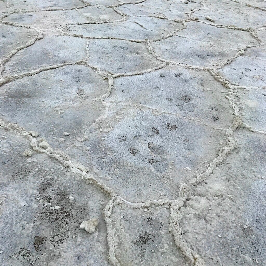 salt formations in Badwater Basin, Death Valley National Park